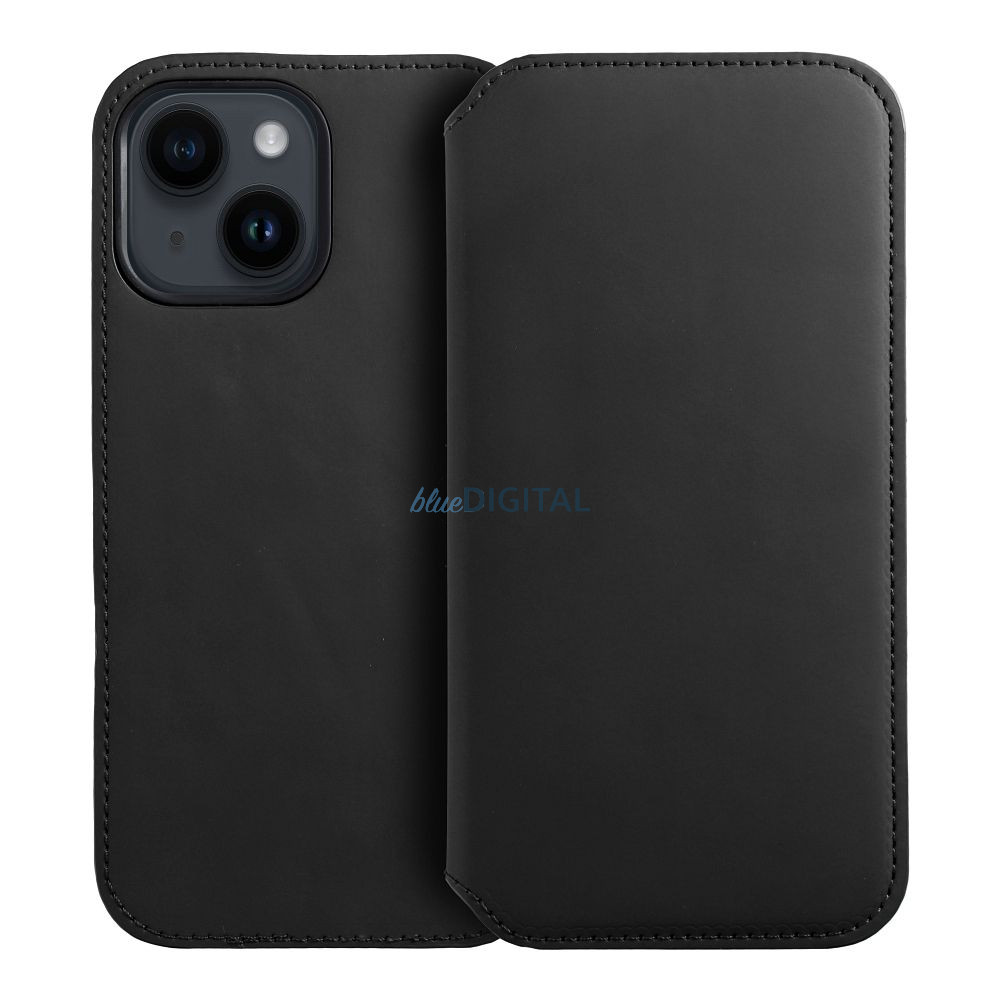 DUAL POCKET könyvtok Samsung Galaxy S25 Plus - fekete