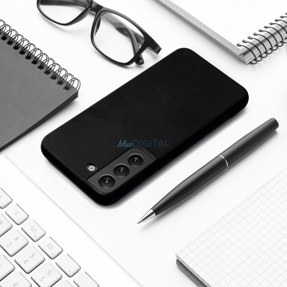 SILICONE tok Samsung Galaxy S25 Plus - fekete