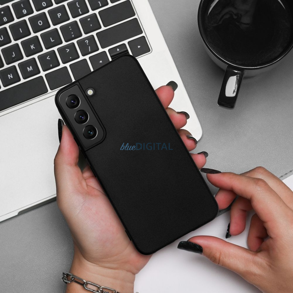 SILICONE tok Samsung Galaxy S25 Plus - fekete