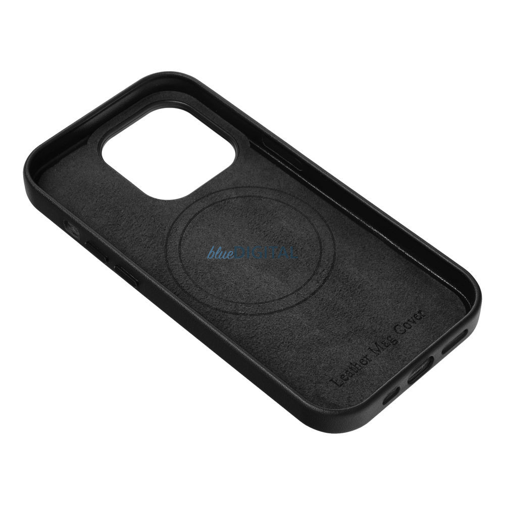 LEATHER MAG COVER MagSafe-kompatibilis tok Samsung Galaxy S25 Plus - fekete LEATHER MAG COVER MagSafe-kompatibilis tok Samsung Galaxy S25 Plus - fekete