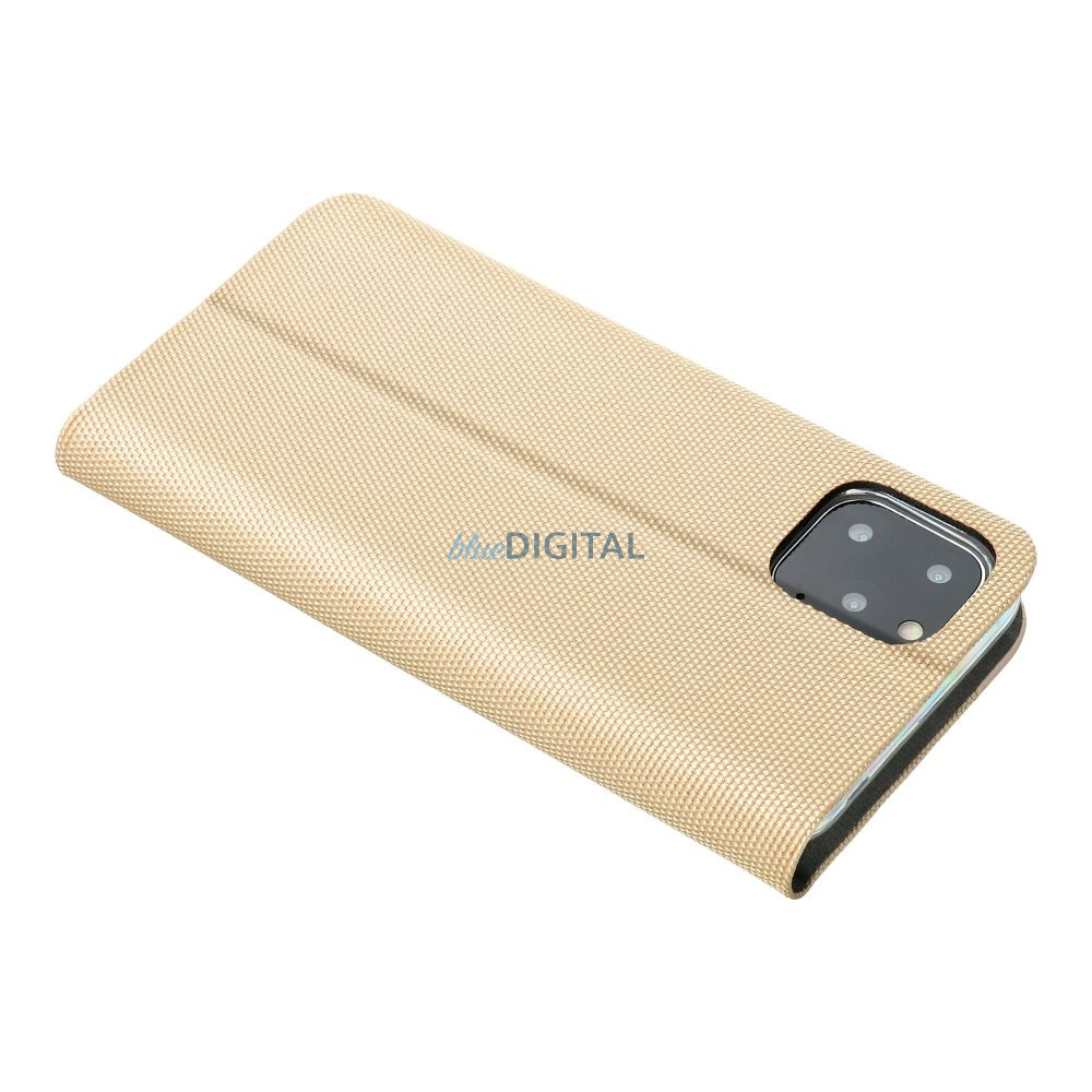 SENSITIVE könyvtok Samsung Galaxy S25 Plus - arany színű