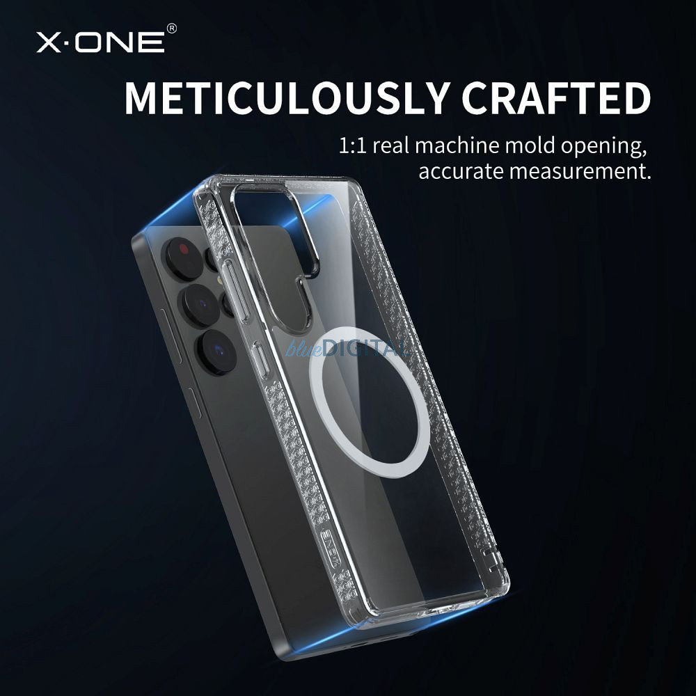 X-One Dropguard Magnetic Case Pro MagSafe-kompatibilis tok Samsung Galaxy S25 Plus - átlátszó