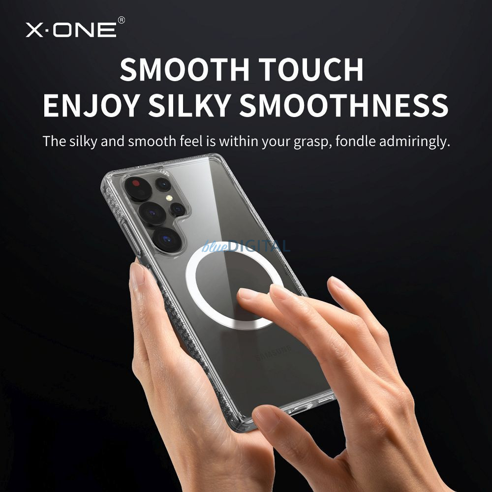 X-One Dropguard Magnetic Case Pro MagSafe-kompatibilis tok Samsung Galaxy S25 Plus - átlátszó