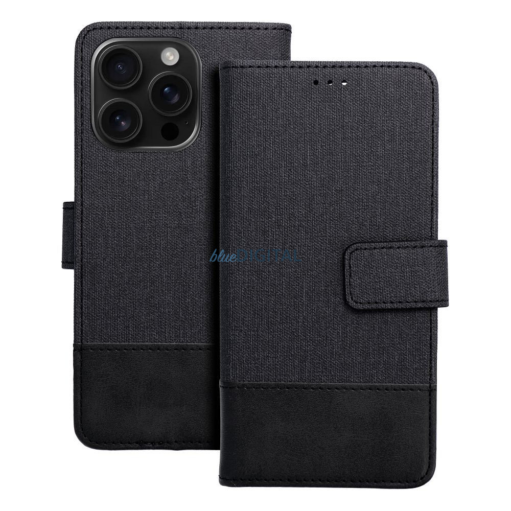 GOMMA könyvtok Samsung Galaxy A56 - fekete
