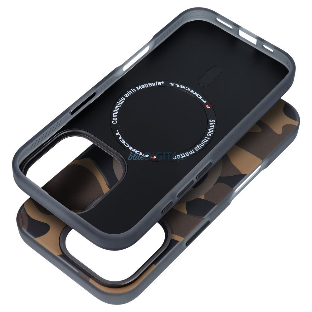 Forcell F-Protect MagSafe-kompatibilis tok Samsung Galaxy S25 Plus - barna terepmintás