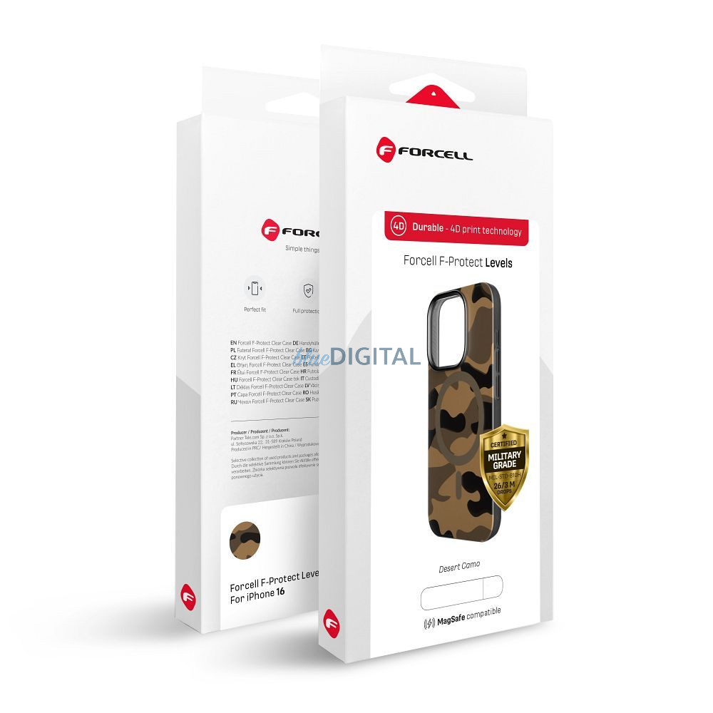 Forcell F-Protect MagSafe-kompatibilis tok Samsung Galaxy S25 Plus - barna terepmintás
