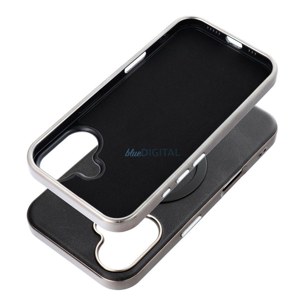 GENTLEMAN MagSafe-kompatibilis tok iPhone 12 - fekete GENTLEMAN MagSafe-kompatibilis tok iPhone 12 - fekete
