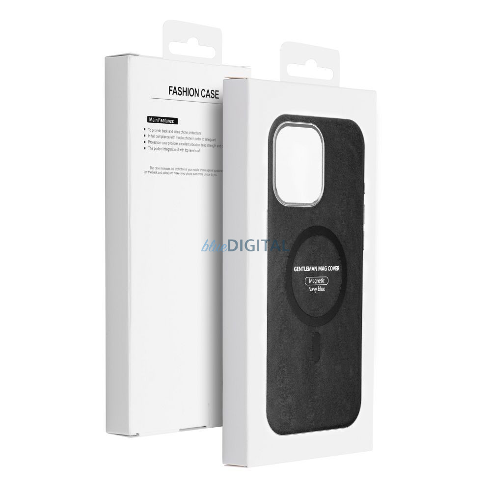 GENTLEMAN MagSafe-kompatibilis tok iPhone 12 - fekete GENTLEMAN MagSafe-kompatibilis tok iPhone 12 - fekete