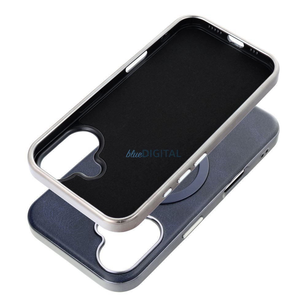 GENTLEMAN MagSafe-kompatibilis tok iPhone 12 - tengerészkék GENTLEMAN MagSafe-kompatibilis tok iPhone 12 - tengerészkék