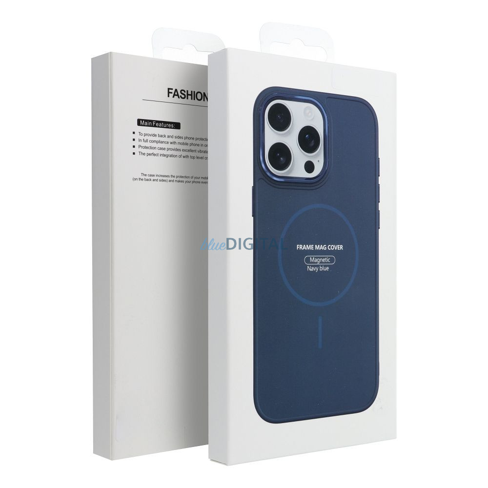 FRAME MagSafe-kompatibilis tok iPhone 12 - tengerészkék