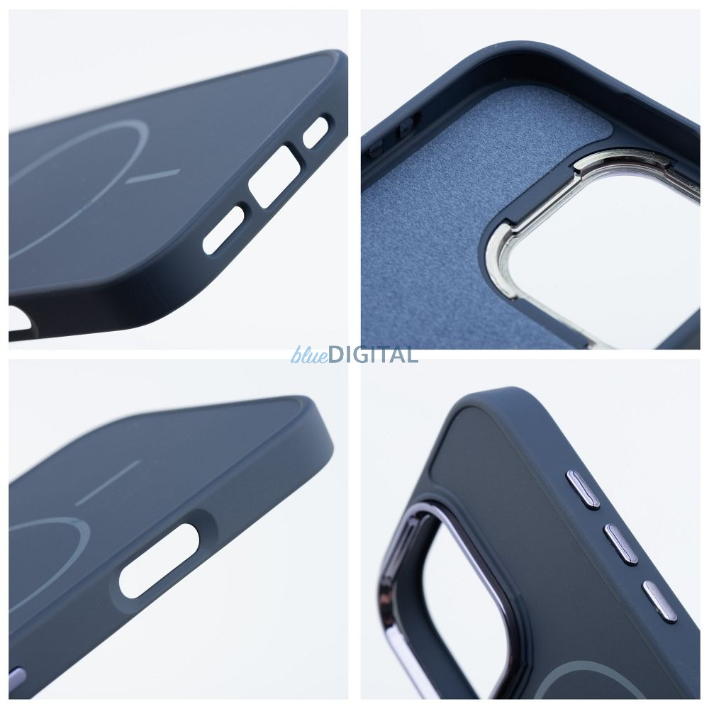 FRAME MagSafe-kompatibilis tok iPhone 15 Pro - tengerészkék FRAME MagSafe-kompatibilis tok iPhone 15 Pro - tengerészkék