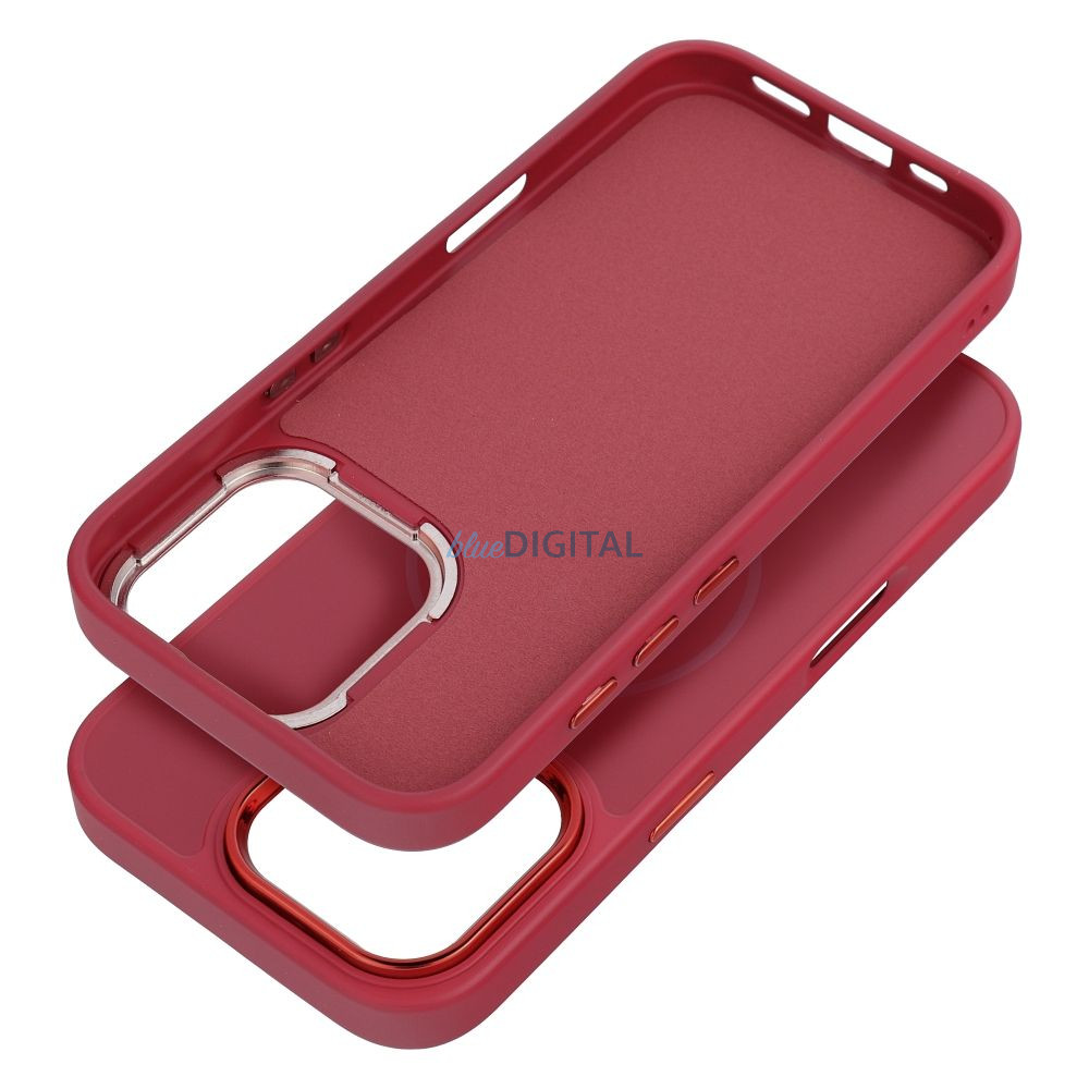 FRAME MagSafe-kompatibilis tok iPhone 15 Pro - élénk rózsaszín