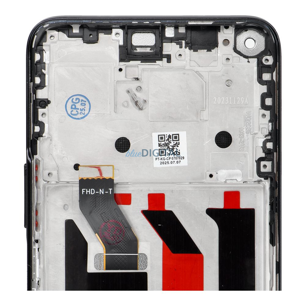 LCD kijelző HUAWEI Nova 8i OEM kerethez, kerettel - ALKATRÉSZ!
