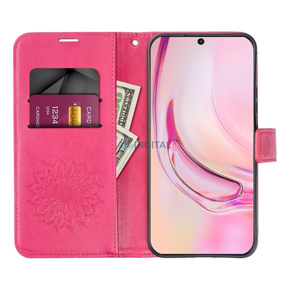 MEZZO Könyv tok MOTOROLA G06 mandala magenta MEZZO Könyv tok MOTOROLA G06 mandala magenta