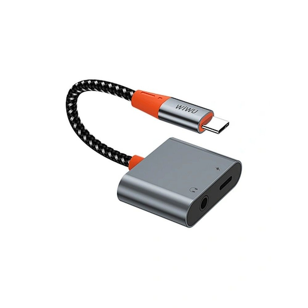 WiWU LT10 Audioadapter Type-C - Type-C/3.5mm jack WiWU LT10 Audioadapter Type-C - Type-C/3.5mm jack