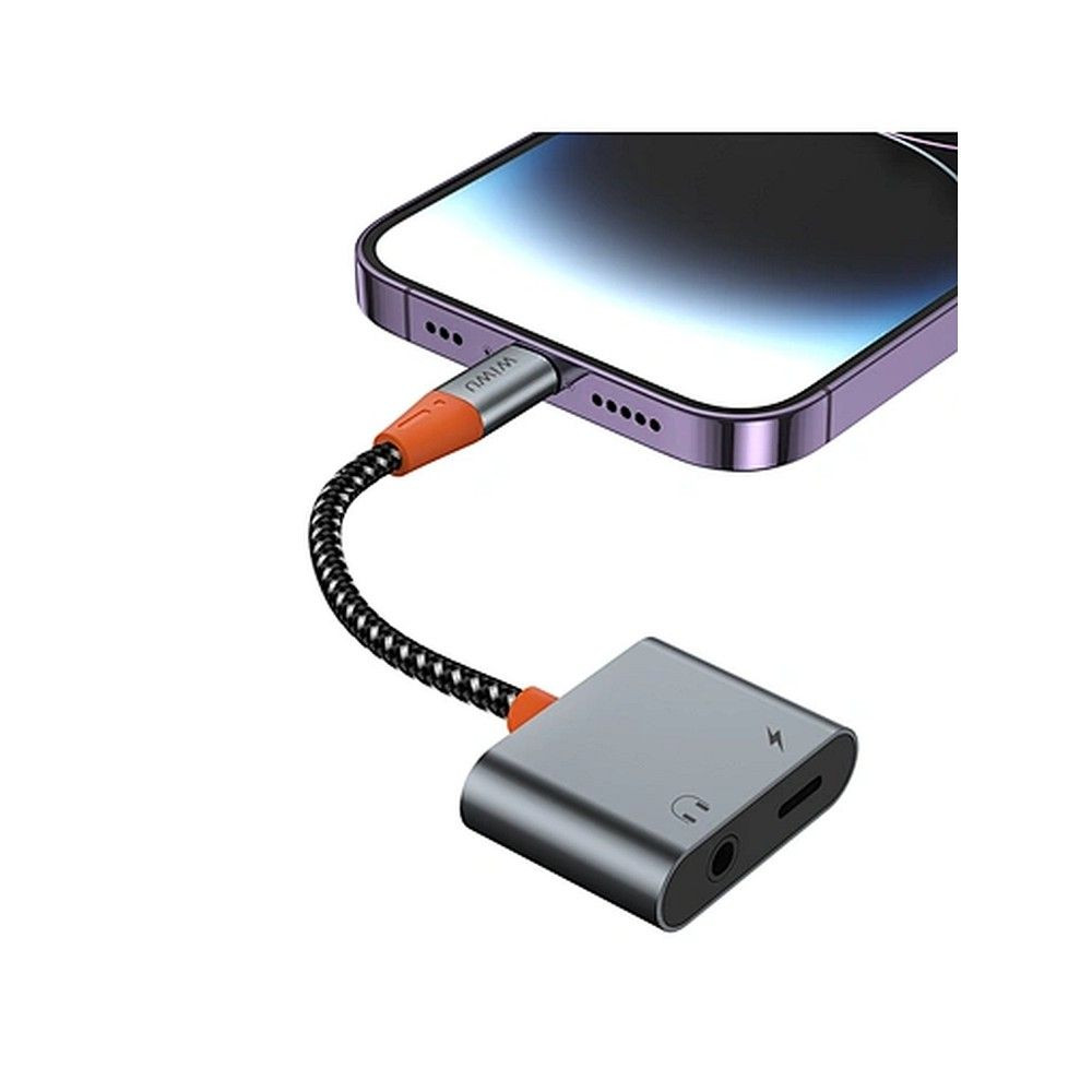 WiWU LT10 Audioadapter Type-C - Type-C/3.5mm jack WiWU LT10 Audioadapter Type-C - Type-C/3.5mm jack