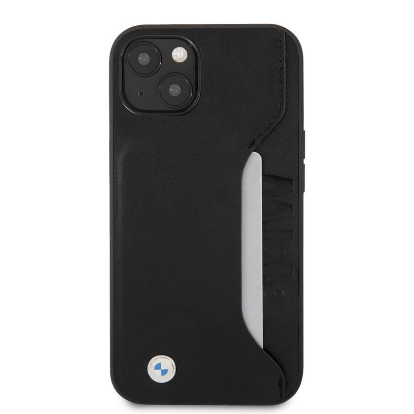 Apple iPhone 13 Mini BMW BMHCP13SRCSWK Bőr Hátlap - Fekete Apple iPhone 13 Mini BMW BMHCP13SRCSWK Bőr Hátlap - Fekete