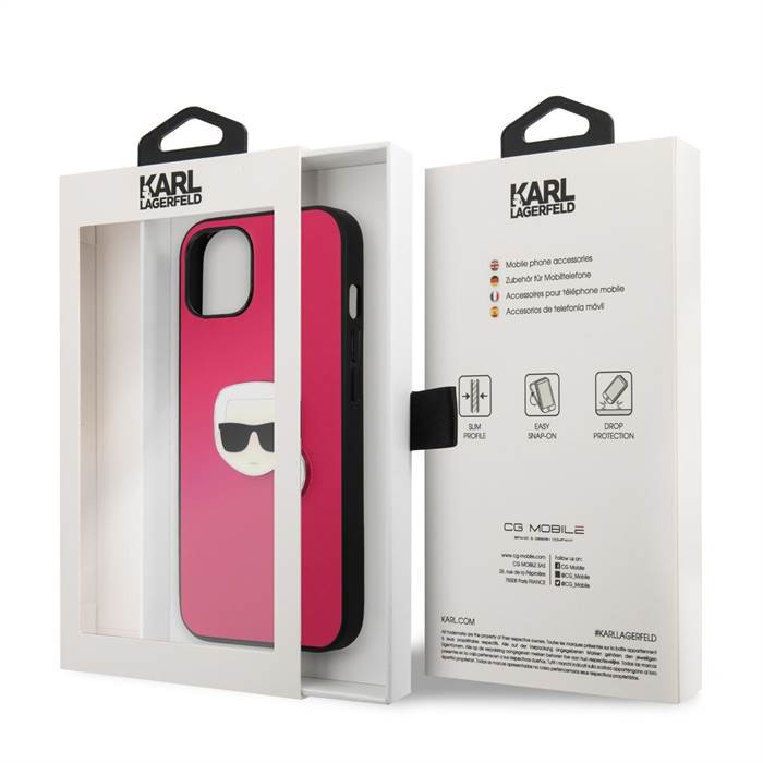 Apple iPhone 13 Mini KARL LAGERFELD KLHCP13SPKMP Hátlap - Rózsaszín Apple iPhone 13 Mini KARL LAGERFELD KLHCP13SPKMP Hátlap - Rózsaszín