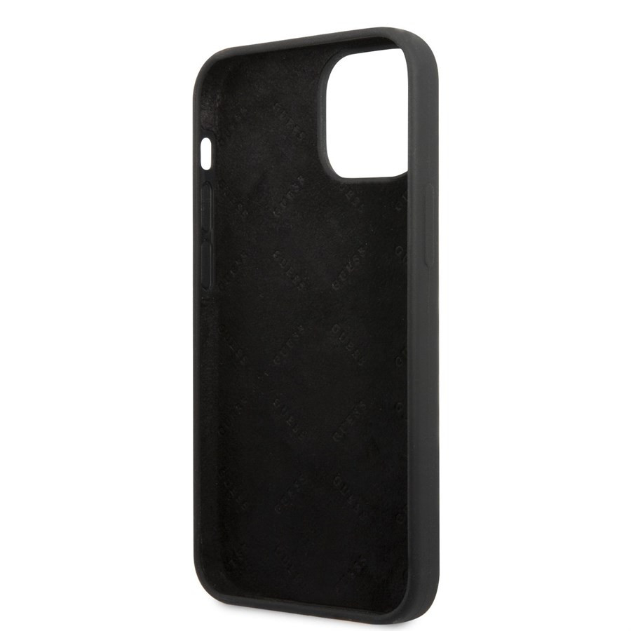 Apple iPhone 13 Mini GUESS GUHCP13SSLTGK Liquid Silicone Hátlap - Fekete Apple iPhone 13 Mini GUESS GUHCP13SSLTGK Liquid Silicone Hátlap - Fekete