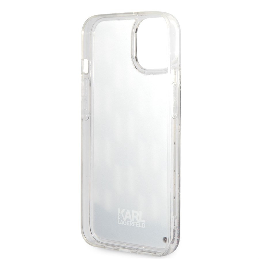 Apple iPhone 14 Plus KARL LAGERFELD KLHCP14MLMNMK Liquid TPU Hátlap - Fekete