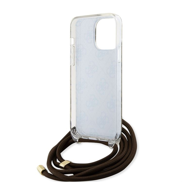 Apple iPhone 15 Pro GUESS GUHCP15LSHC4SEW IML Hátlap - Barna Apple iPhone 15 Pro GUESS GUHCP15LSHC4SEW IML Hátlap - Barna