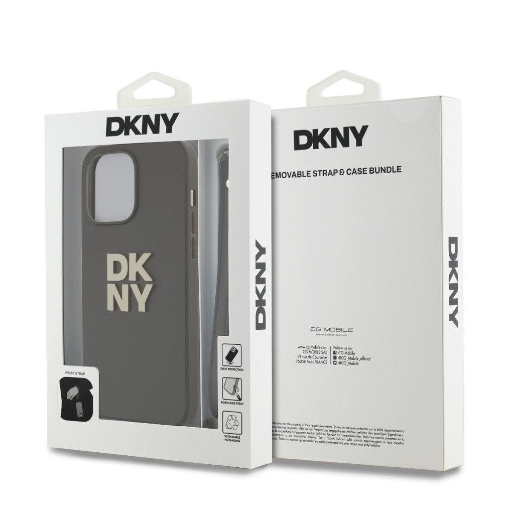 Apple iPhone 15 Pro DKNY DKHCP15LPBSWSA Hátlap - Barna