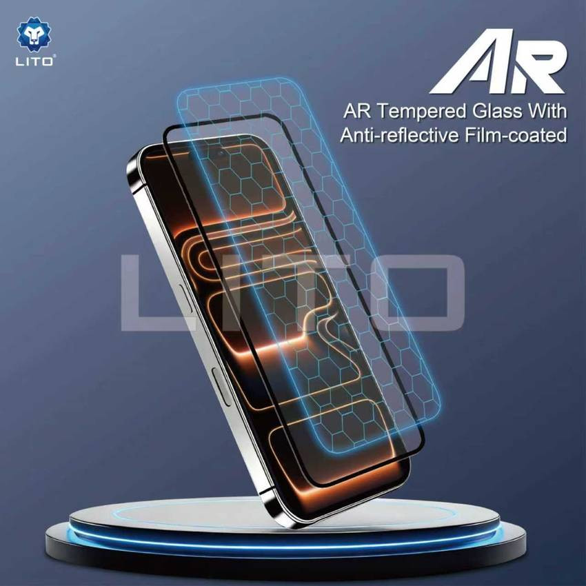 Apple iPhone 17 Air Lito AR SE Anti-Reflective 2.5D Full Üvegfólia - Fekete