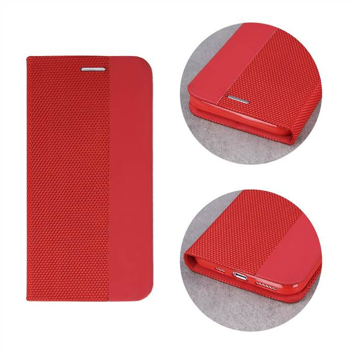 Apple iPhone 11 Pro Max Smart Senso Könyvtok - Piros Apple iPhone 11 Pro Max Smart Senso Könyvtok - Piros