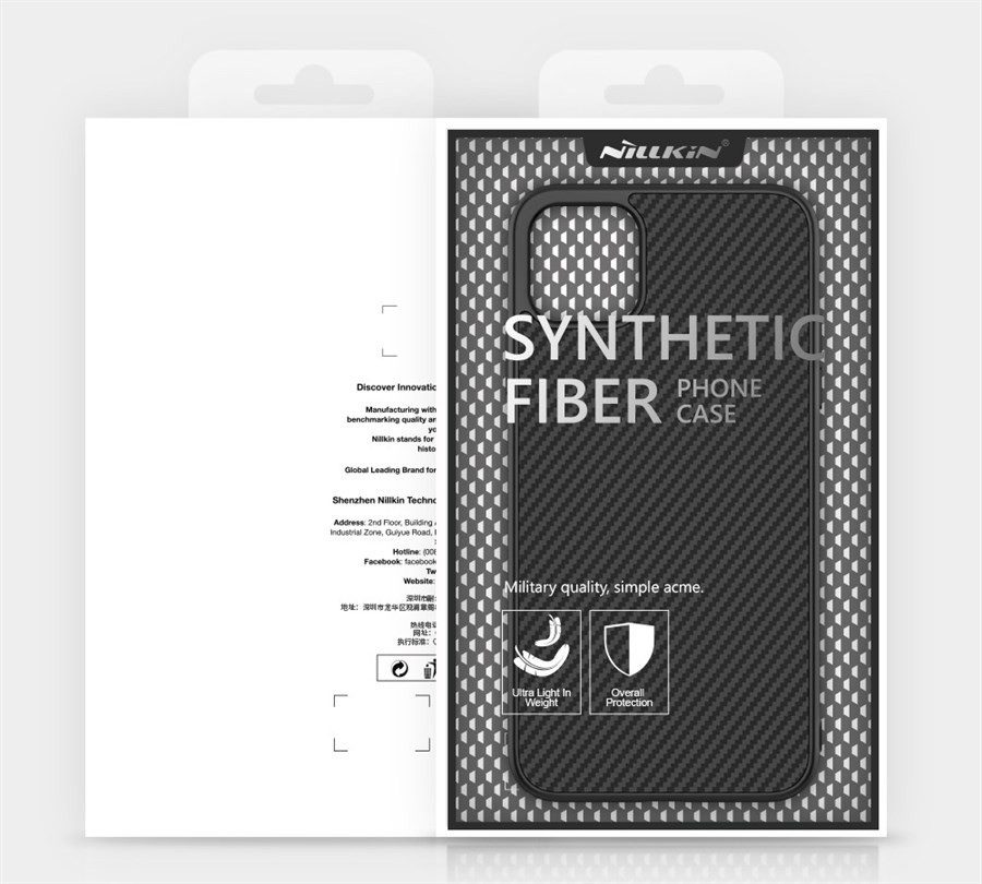 Apple iPhone 11 Pro Max Nillkin Synthetic Fiber Hátlap - Grafit Apple iPhone 11 Pro Max Nillkin Synthetic Fiber Hátlap - Grafit