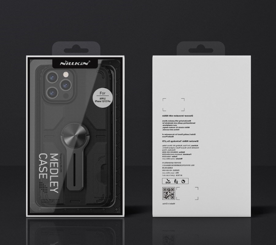 Apple iPhone 12/12 Pro Nillkin Medley Hátlap - Fekete