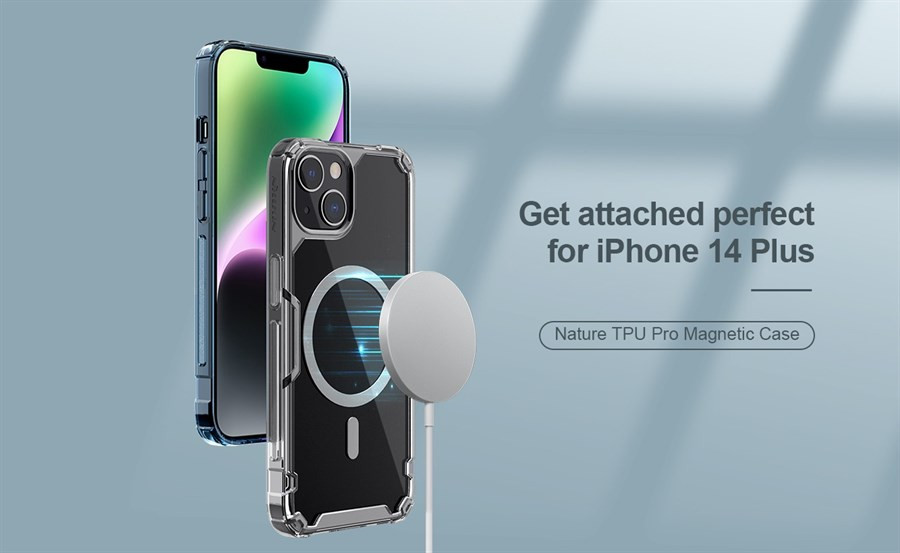 Apple iPhone 14 Plus Nillkin Nature TPU Pro Magsafe Hátlap - Fehér