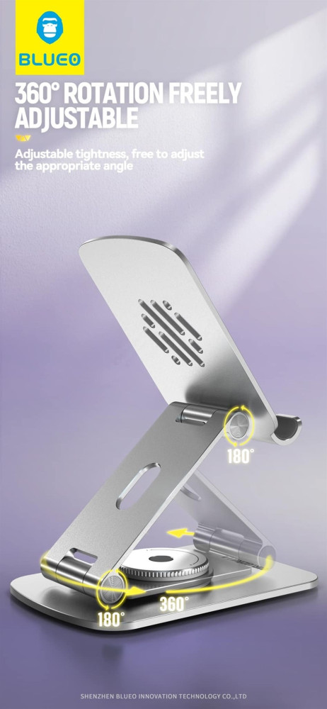 Blueo Rotary Folding Exkluzív Asztali Tartó - Lila