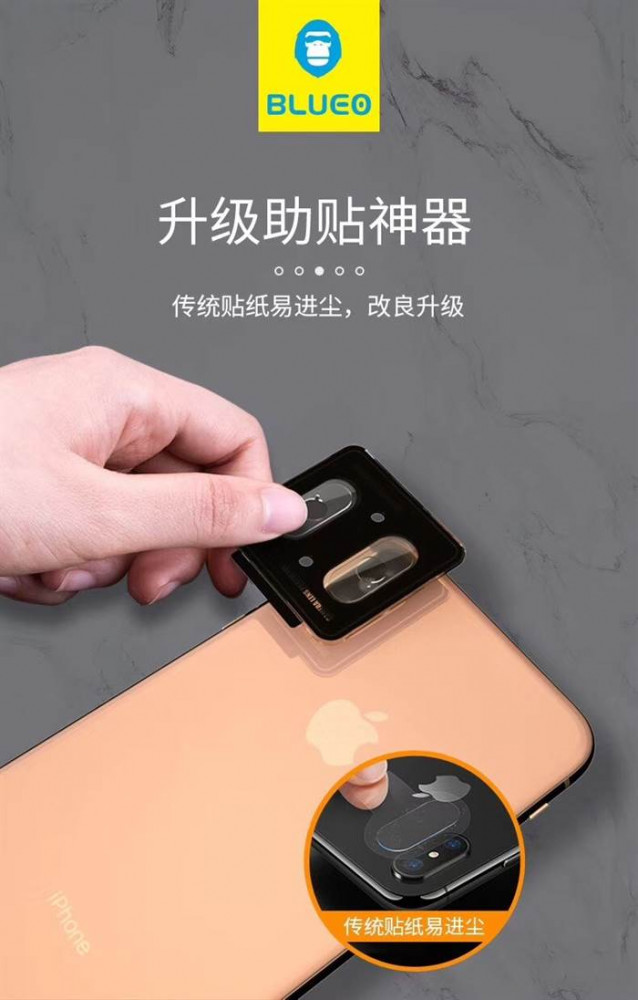 Apple iPhone X/XS Blueo 2.5D (2db) Kamera Üvegfólia - Átlátszó