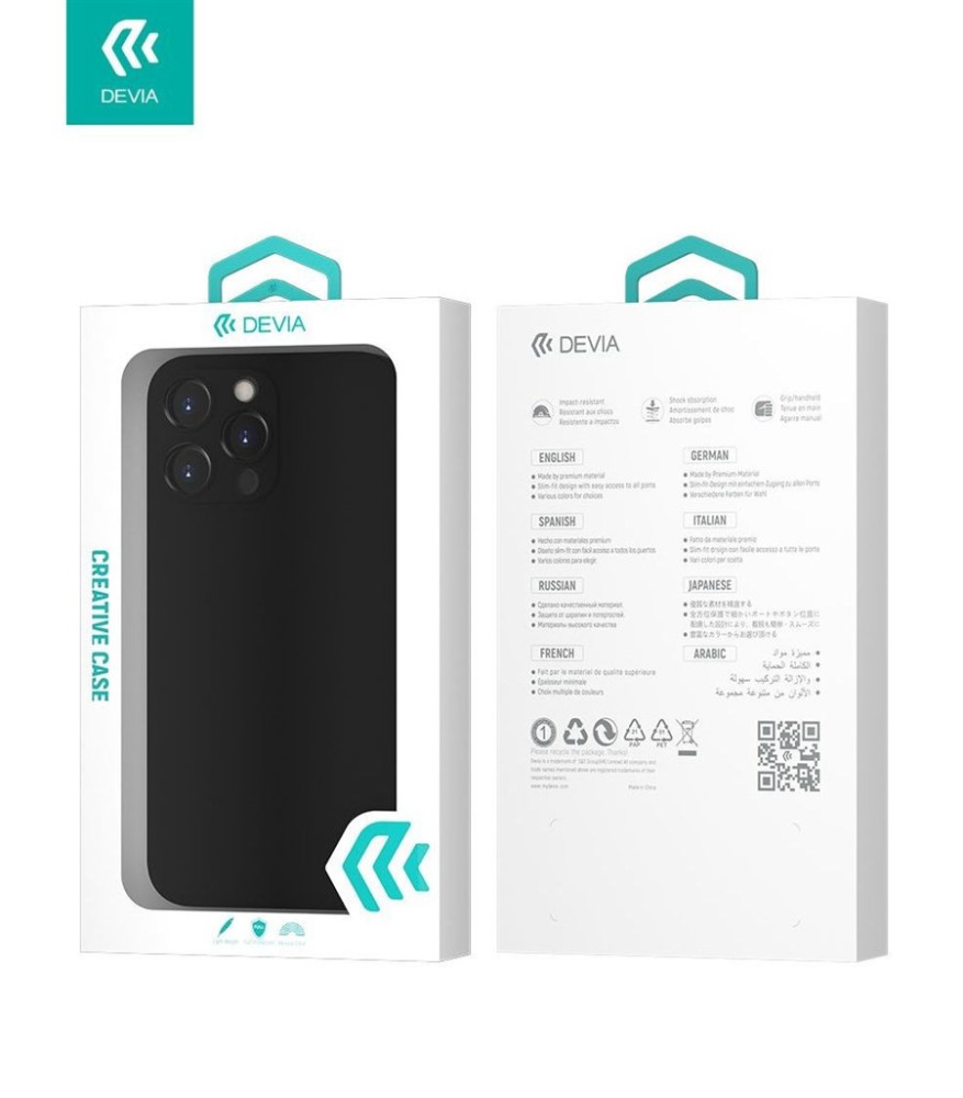 Apple iPhone 14 Plus Devia Wing Ultra Slim Matt Hátlap - Fekete Apple iPhone 14 Plus Devia Wing Ultra Slim Matt Hátlap - Fekete