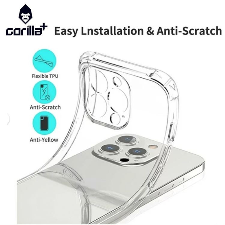 Samsung S20 FE Gorilla+ Anti Shock TPU Tok - Átlátszó Samsung S20 FE Gorilla+ Anti Shock TPU Tok - Átlátszó