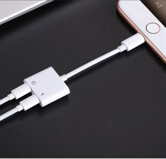 JOYROOM S-Y104 Ben 2xLightning Audió és Töltő Adapter - Fehér JOYROOM S-Y104 Ben 2xLightning Audió és Töltő Adapter - Fehér