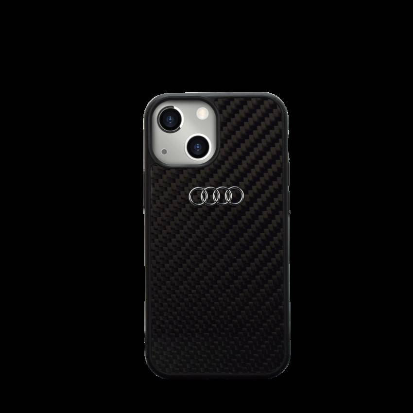 Apple iPhone 13 Mini Audi Liquid Silicon Hátlap - Fekete