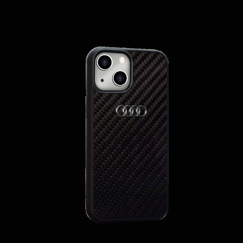 Apple iPhone 13 Mini Audi Liquid Silicon Hátlap - Fekete