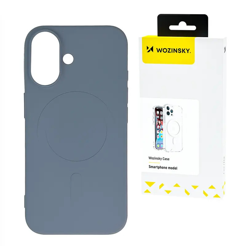 Wozinsky Liquid Silicone MagSafe-kompatibilis tok Samsung Galaxy S25 Plus - szürke