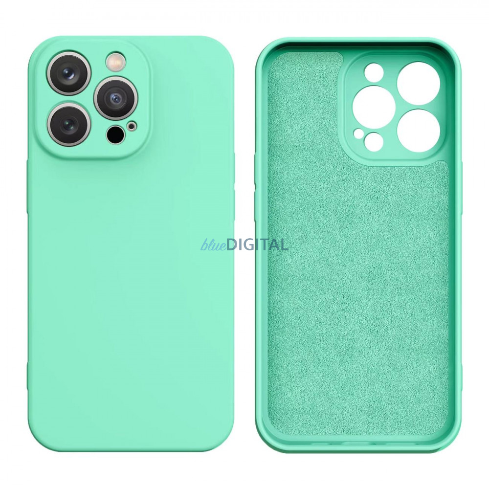 Szilikon tok iPhone 14 Plus szilikon tok menta zöld Szilikon tok iPhone 14 Plus szilikon tok menta zöld