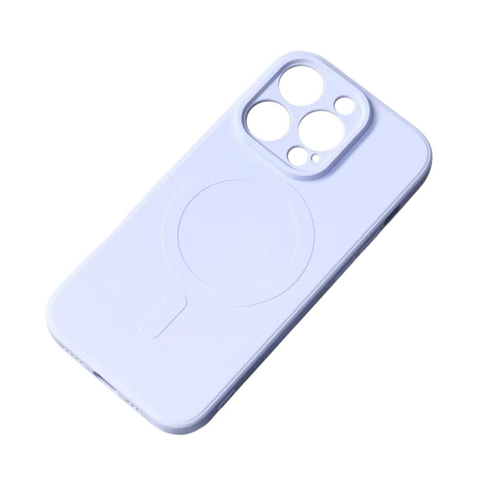 MagSafe kompatibilis szilikon tok iPhone 15 Pro szilikon tok - kék MagSafe kompatibilis szilikon tok iPhone 15 Pro szilikon tok - kék
