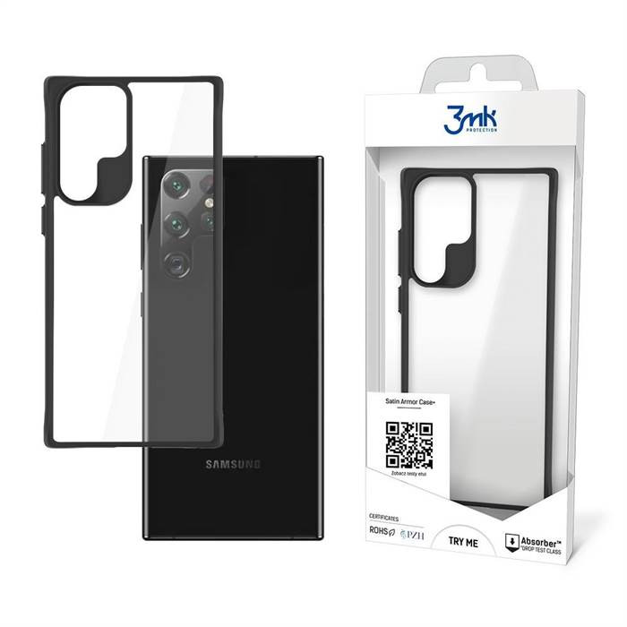 3MK SatinArmor+ Case Samsung S908 S22 Ultra ütésálló tok