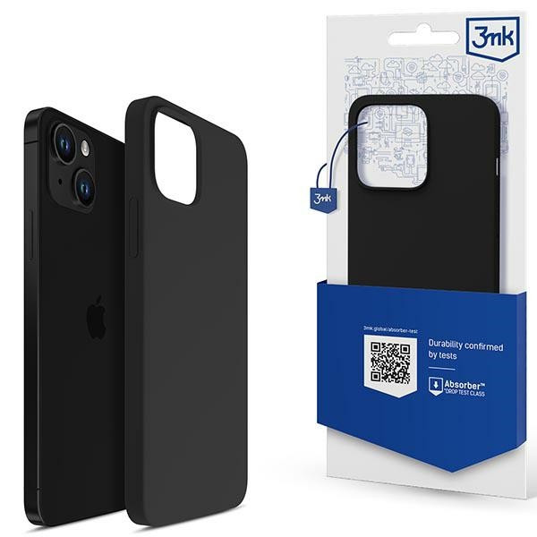 3MK szilikon tok iPhone 14 Plus 6.7" fekete