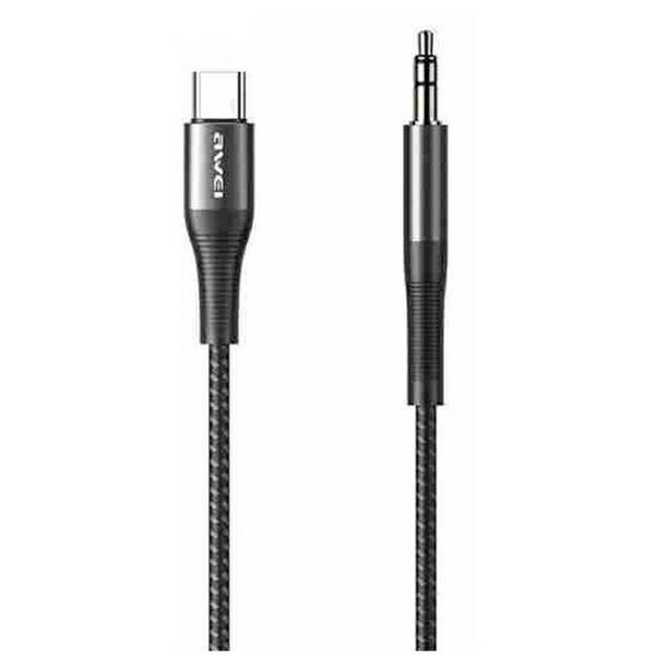 AWEI adapter CL-116T USB-C/Jack 3.5 fekete