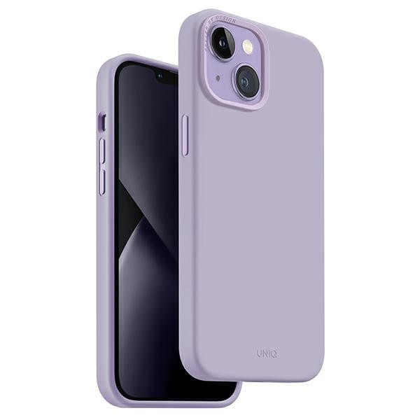 UNIQ etui Lino iPhone 14 Plus 6,7" lila tok