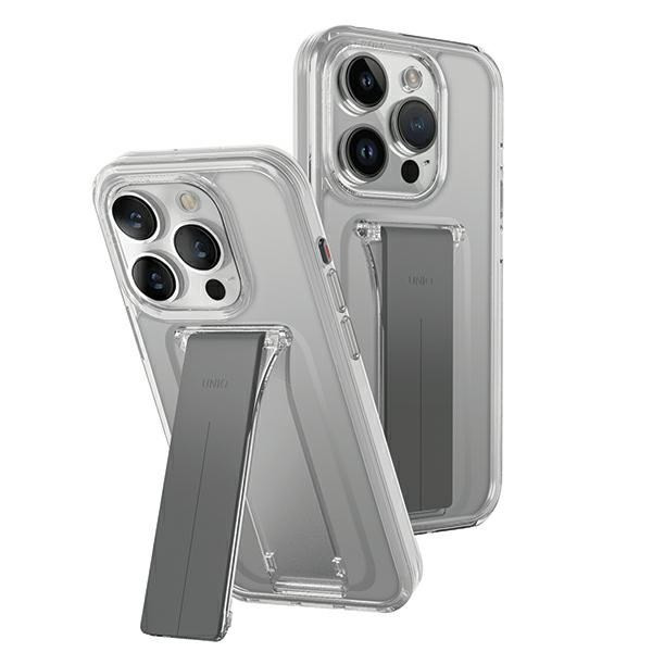 UNIQ etui Heldro MountStand iPhone 15 Pro 6.1" átlátszó tok UNIQ etui Heldro MountStand iPhone 15 Pro 6.1" átlátszó tok