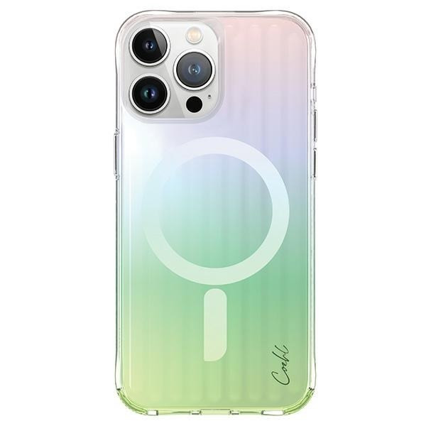 UNIQ etui Coehl Linear iPhone 15 Pro 6.1" mágneses töltő opál/irizáló tok