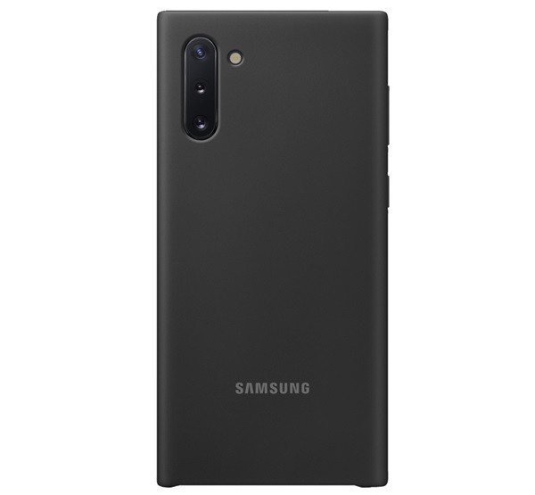 SAMSUNG műanyag telefonvédő (szilikon betét) FEKETE Samsung Galaxy Note 10 (SM-N970F)