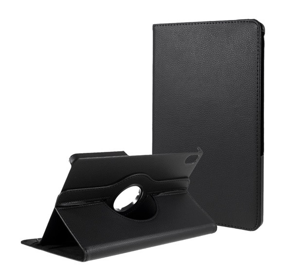 Tok álló, bőr hatású (FLIP, asztali tartó, 360°) FEKETE Lenovo Tab P11 (TB-J606F), Lenovo Tab P11 5G (TB-J607Z), Lenovo Tab P11 Plus (TB-J616F)