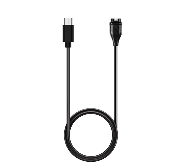 Töltőkábel (Type-C - Garmin 100cm) FEKETE Töltőkábel (Type-C - Garmin 100cm) FEKETE